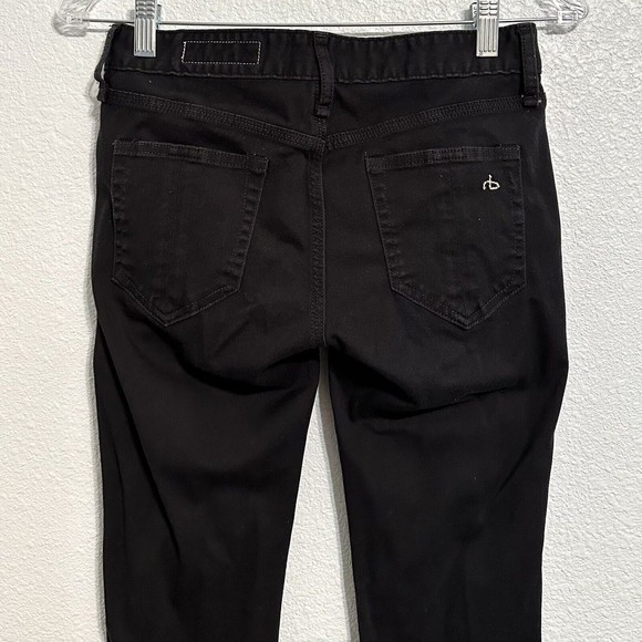 Rag & Bone handmade in New York Ankle Skinny Black Jean Pants Women’s Size 26 - Picture 4 of 15